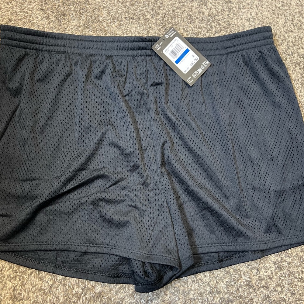 Athletic Mesh Shorts - Black
